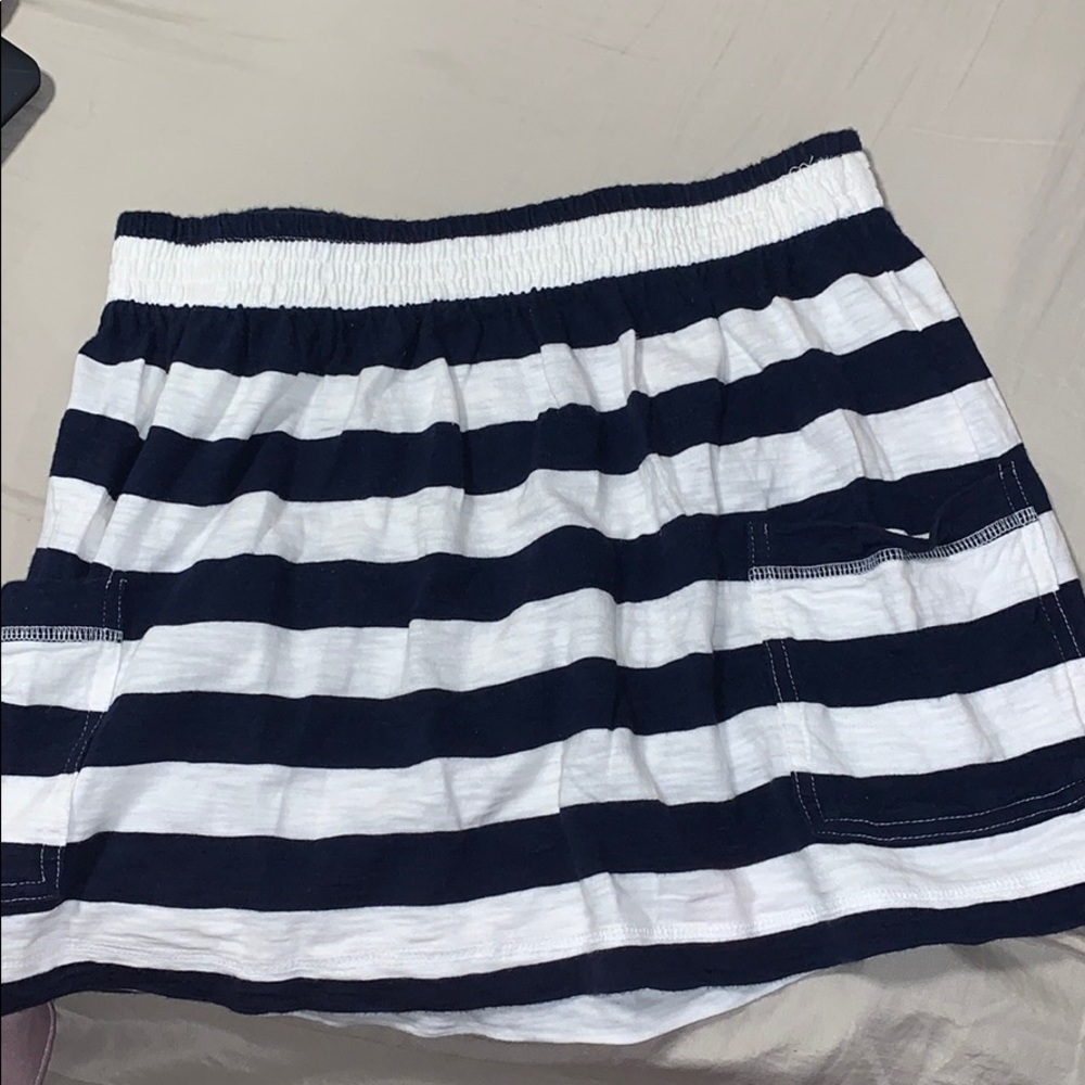Short striped skirt